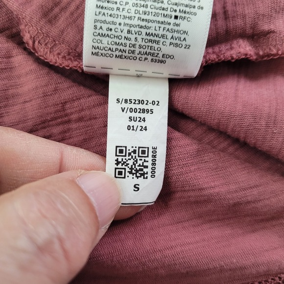 Athleta Breezy Slub Tank Top Womens Small Sleeveless Casual Activewear Rose - Picture 5 of 9